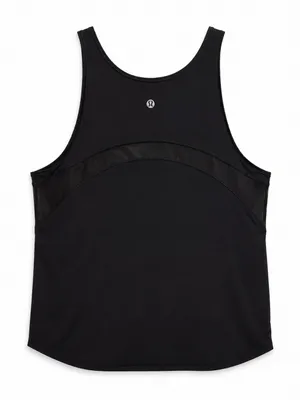 Lululemon Womens Black Mesh Panel Relaxed Yoga Workout Tank Top Estimated Size 8 thumbnail 1