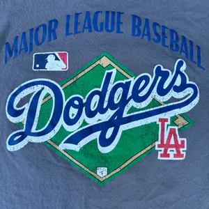 MLB Los Angeles Dodgers Mitchell & Ness Baseball Grey Graphic T-shirt thumbnail 4