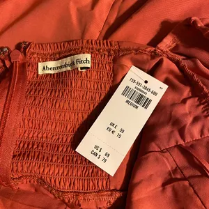 NWT Abercrombie Sweetheart Neck Long Sleeve Dress 💜 thumbnail 4