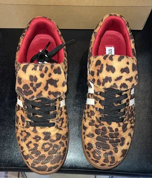Steve Madden Leopard Print Sneakers with Red Accents thumbnail 1