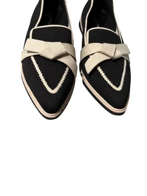 Vivaia ValentinaFlats Size US 10 Water Resistant Black & Ivory thumbnail 7