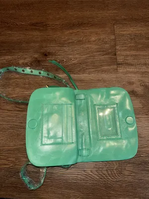 Hobo Leather Crossbody in Mint Green thumbnail 5