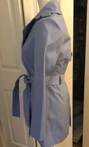 Express periwinkle purple blue rain Trench coat thumbnail 3