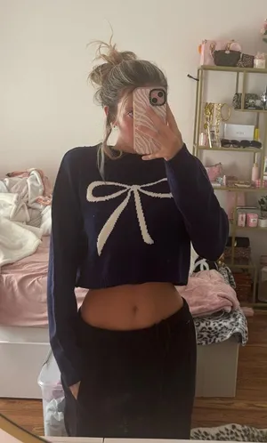 bow sweater Blue thumbnail 1