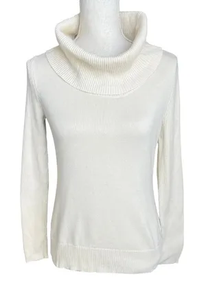 Lauren Ralph Lauren Cream Turtleneck Sweater old money preppy minimalist thumbnail 1