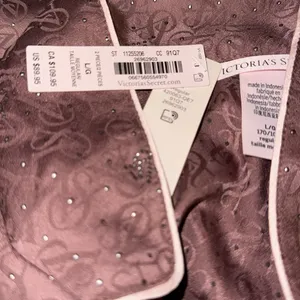 New VICTORIA'S SECRET Glazed Satin Dew‎ Drop Long Pajama Set thumbnail 4