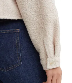 Divided Cropped Teddy Jacket thumbnail 5