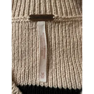 Free People Easy Street Stripe Crop Pullover Medium Cream Black Coastal Preppy thumbnail 13