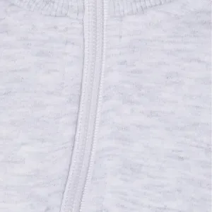 SKIMS Cotton Fleece Half Zip Sweatshirt Pullover Light Heather Grey M Limited Ed thumbnail 8