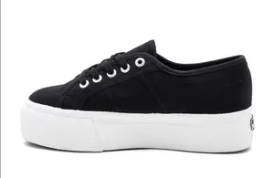 Superga 2790 Platform Low Top Black & White Sneakers thumbnail 3