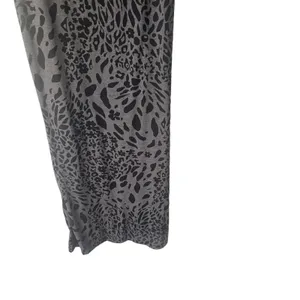 Jones New York Large Black Animal Print Vampire Goth Night Gown Maxi Slip‎ Dress thumbnail 3