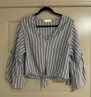 Flowy Striped Shirt Multi Size M thumbnail 1