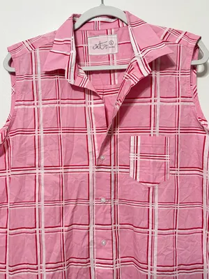 The Cat’s Pajamas Pretty in Pink Luxe Pima Sleeveless Night Shirt Size Large thumbnail 4