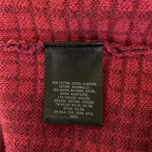 Field Flower‎ Red Textured Grid Knit Mock Neck Short Sleeve Top Womens Small thumbnail 5