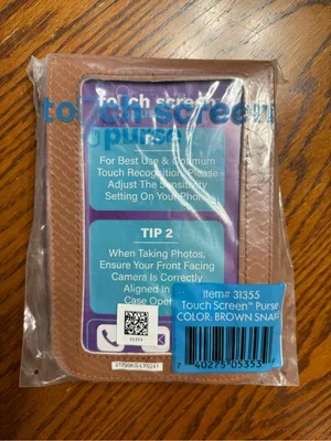 Lori Greiner Brown Faux Snakeskin Crossbody Touchscreen Phone Bag New thumbnail 9