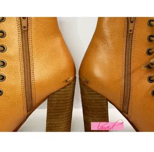Free People Palermo Heels Ankle Boots Leather Lace-Up Corset Cutouts Booties 7 thumbnail 8