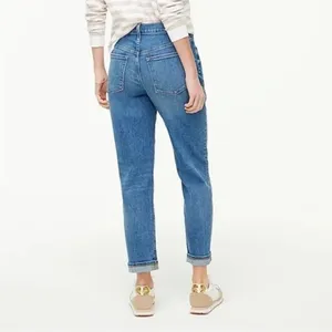 J. Crew Factory Relaxed Boyfriend Jean All-day Stretch Blue Denim BM466 Size 27 thumbnail 2