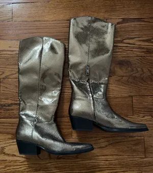 Franco Sarto Boots Cowgirl Metallic thumbnail 1