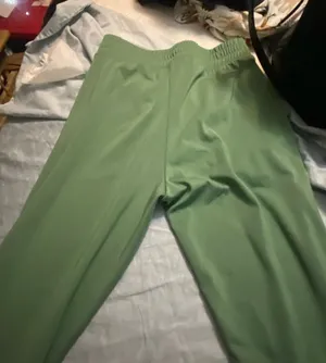 Active USA Pink Elastic-Waist Green joggers thumbnail 1
