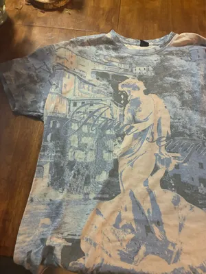 Urban Outfitters graphic t-shirt with statue thumbnail 1