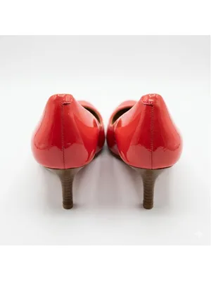 Women's Coach Zelda Red Patent Leather Heels Size 9.5 thumbnail 3