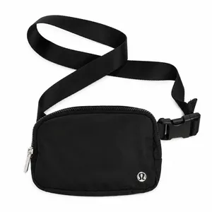 Lululemon Athletica Everywhere Belt Bag 1L Logo Print Black Bum Fanny Pack Sling thumbnail 1