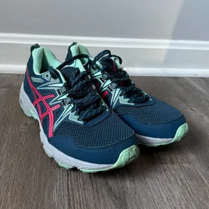 ASICS Sneakers Gel Venture 8 Hiking Running Trail Shoes Mint Blue Green Pink 6.5 thumbnail 3