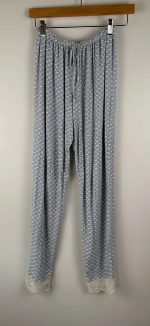 Eberjey Lace-Trimmed Sleep Pants Women's Size Small Modal/Spandex thumbnail 1