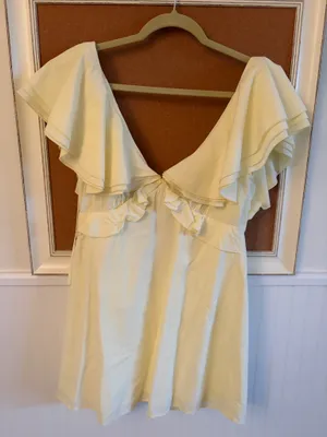 Verge Girl Light Yellow Mini Dress thumbnail 1