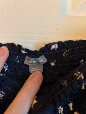 Aerie Navy Star Print Tie-Strap Sundress thumbnail 2