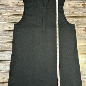 Zyia Ripped Black Sleeveless Tank Top thumbnail 4
