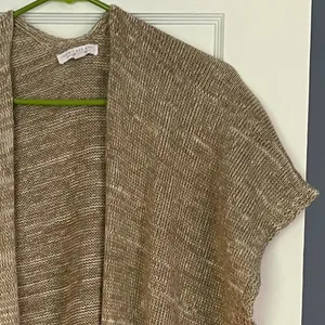 American Eagle chunky knit kimono one size neutral lagenlook oversized cozy fall thumbnail 3