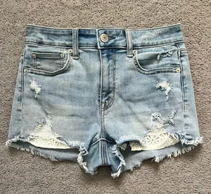 American Eagle Distressed Denim Shorts thumbnail 1