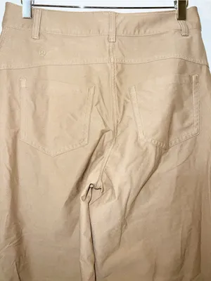 Lululemon City Sleek Mid-Rise Barrel-Leg Pant Filbert Tan Work Pants thumbnail 7