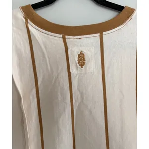 Free People Movement‎ "Home Game" Striped Long Sleeve Layer Top Women's Size XS thumbnail 4