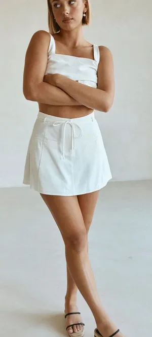 Sabo Skirt White Mini Skirt thumbnail 1