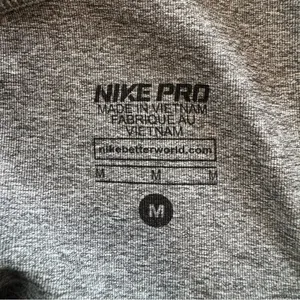 Nike PRO Training‎ Shorts  Grey/Black Women's Size Medium 3" thumbnail 3