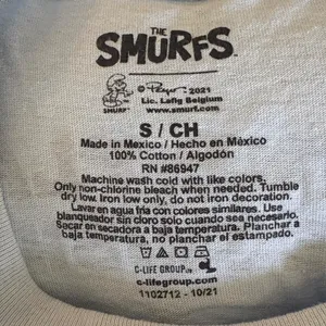 Boutique Smurf Mushroom Crop Top thumbnail 5