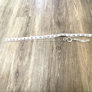 Charter club silver tone tassel chain necklace thumbnail 13
