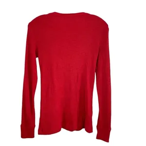 Lauren Ralph Lauren Womens Blouse Red Long Sleeve size S thumbnail 4