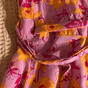 Viral Floral Wrap Dress Pink Size L thumbnail 6