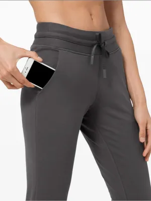 Lululemon Ready to Fleece Jogger 6 Graphite Grey Pima Cotton Stretch Legging thumbnail 2