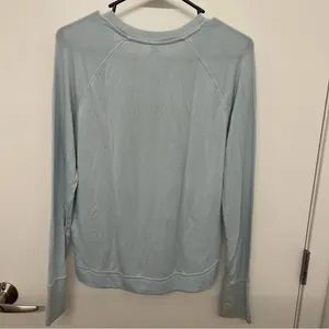 Athleta Mindset Sweatshirt Ethereal Blue Long Sleeve Top thumbnail 6