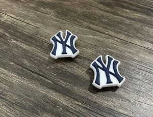 New York Yankees Baseball Team Charm For Crocs Shoe Charms - 2 Pieces thumbnail 1