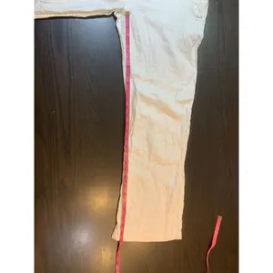 H&M‎ LOGG White Linen Blend Pants Women 33x29 Beachy Wedding Bride Resort Cruise thumbnail 10