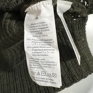 NWT J. Crew Olive Mockneck Cable Knit Sweater Wool Blend Sz Medium thumbnail 7