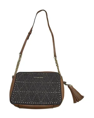 Michael Kors brown women’s purse handbag crossbody AUTHENTIC SKU 2525 thumbnail 1