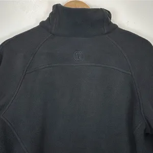 Lululemon Scuba Oversized‎ Funnel-Neck Half Zip Black Size M/L Fleece Sweatshirt thumbnail 4