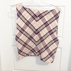 Zara TRF Crop Plaid Top thumbnail 6