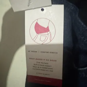 Isabel Maternity by Ingrid & Isabel Blue Straight Leg Jeans thumbnail 5